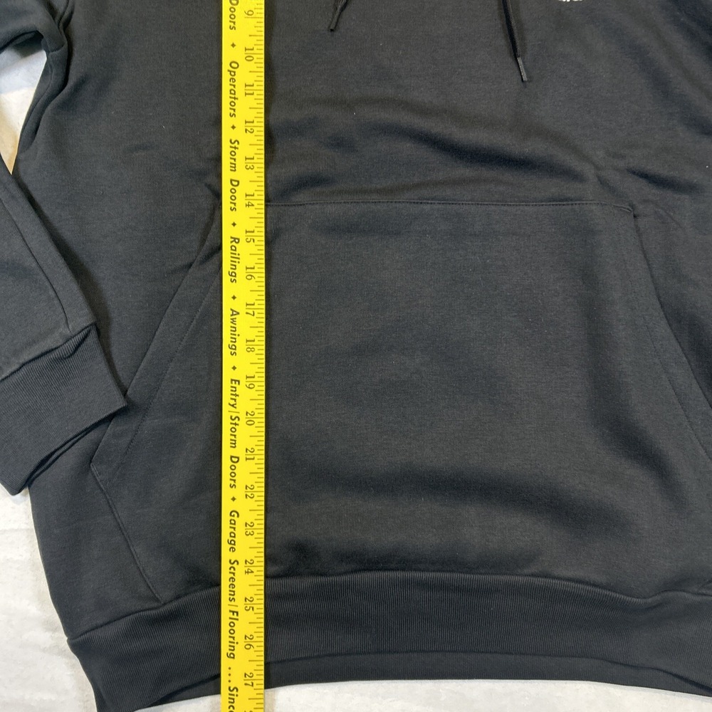 adidas Essentials Fleece 3 Stripes Long Sleeve Hoodie Mens Large IB4028 Black - Picture 7 of 10